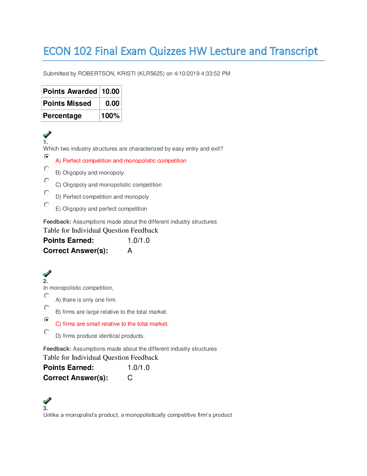 Preview image for ECON 102 Final Exam Quizzes HW Lecture and Transcript.